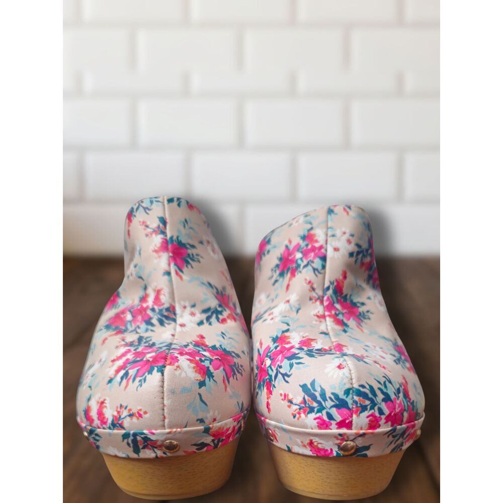 Retro REPORT "Kandi" Floral Platform Clog Mules